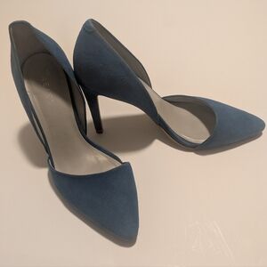 Reiss Brina D’Orsay Pointed Toe Courts Heels Pumps Blue Size EU 36